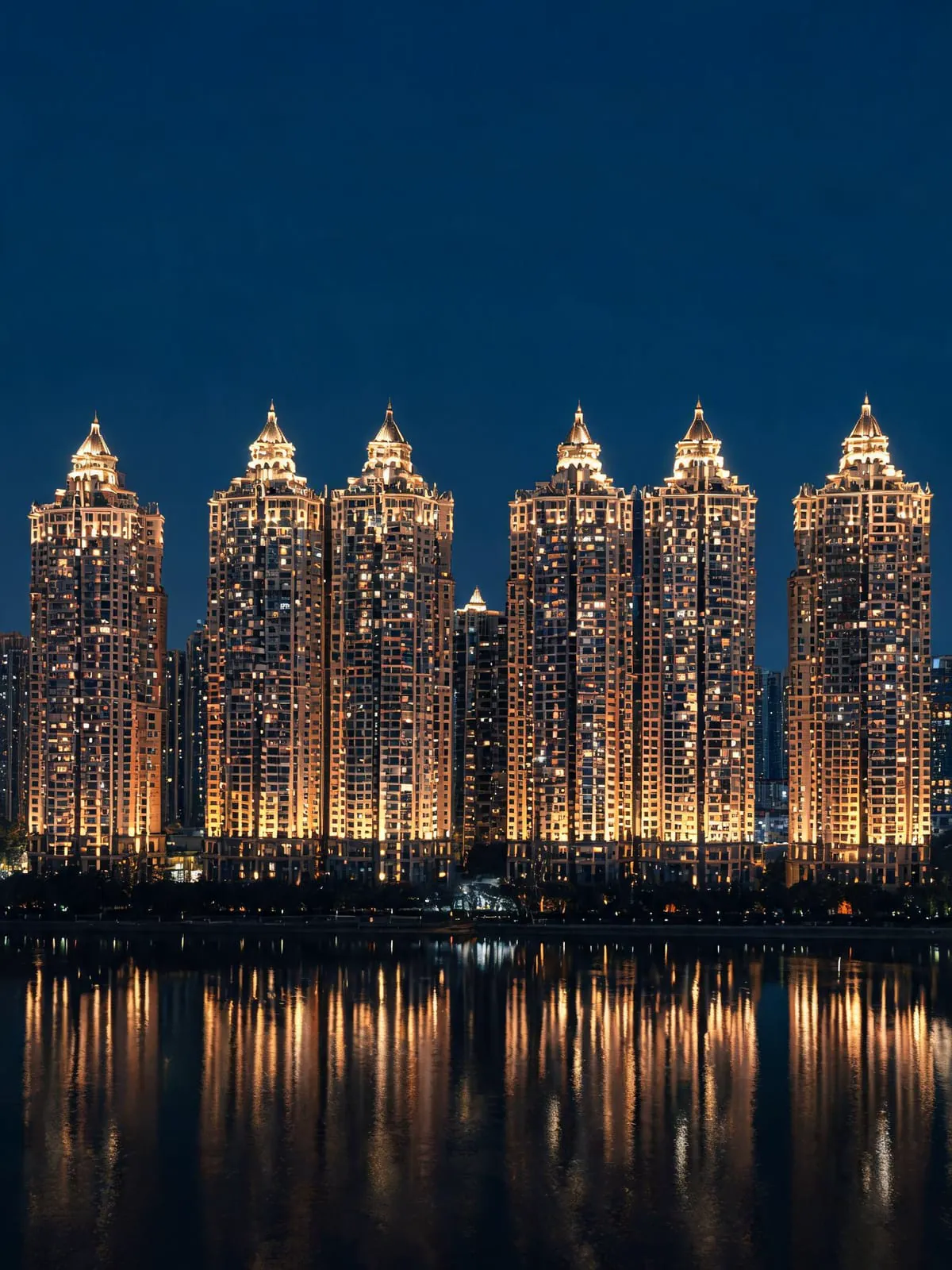北湖峯境199 城市夜景效果图